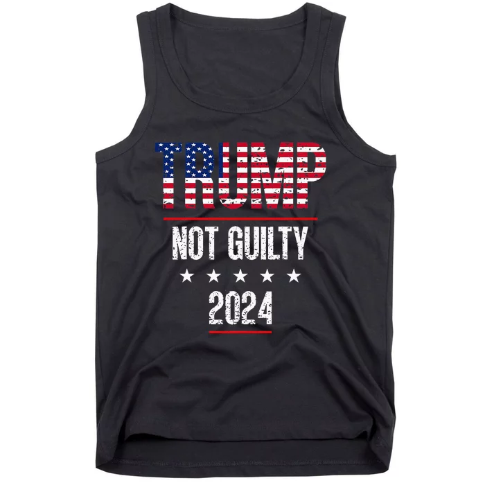 Trump Not Guilty Support Free Trump Saying For Republicans Tank Top