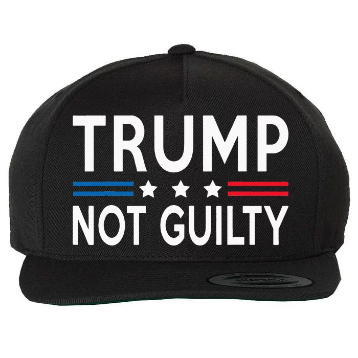 trump not guilty Wool Snapback Cap