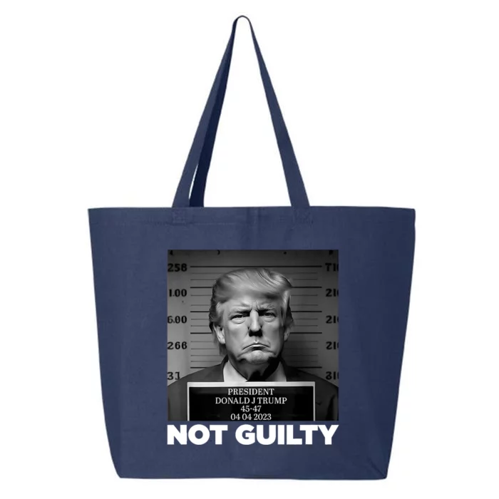 Trump Not Guilty Mug Shot Free Trump I Stand With Trump 25L Jumbo Tote