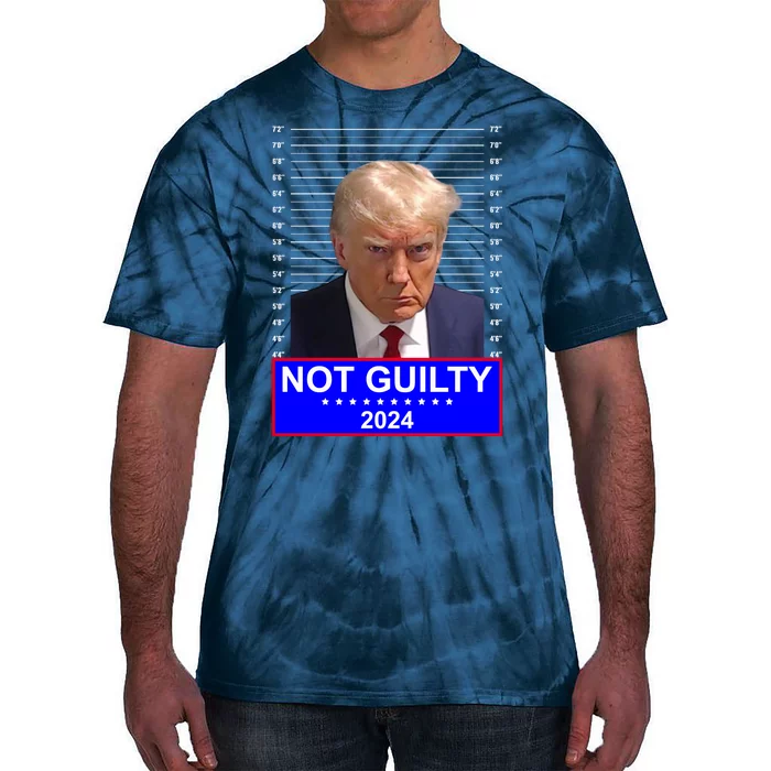 Trump Not Guilty Mugshot 2024 Election Tie-Dye T-Shirt