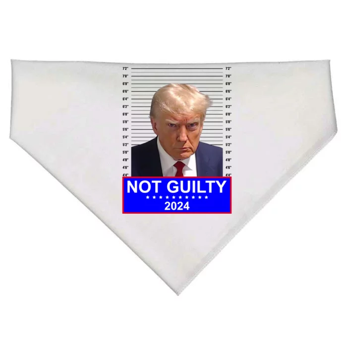 Trump Not Guilty Mugshot 2024 Election USA-Made Doggie Bandana