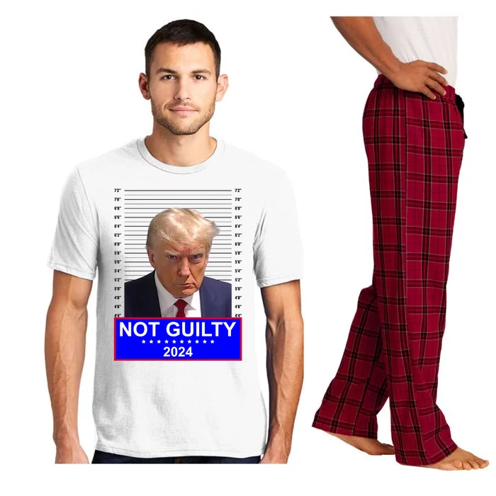 Trump Not Guilty Mugshot 2024 Election Pajama Set