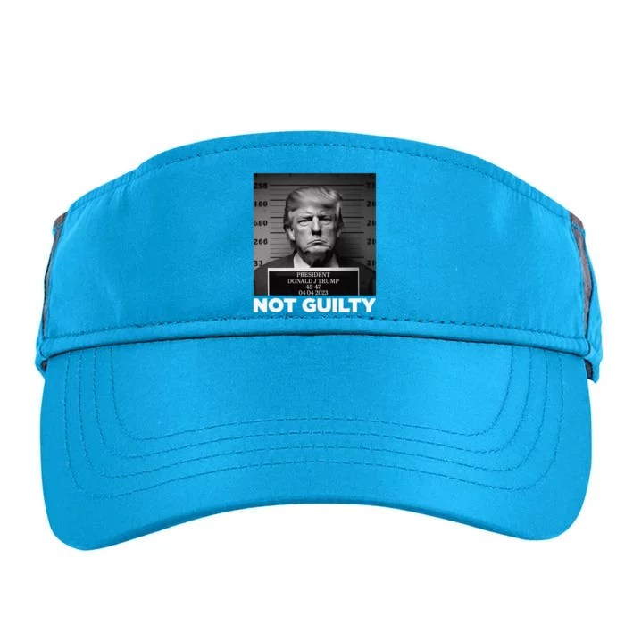 Trump Not Guilty Mug Shot Free Trump Adult Drive Performance Visor