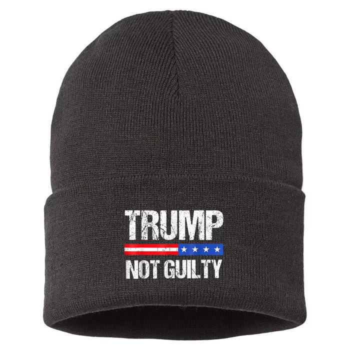 Trump Not Guilty, Trump Campaign Sustainable Knit Beanie