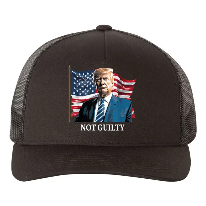 Trump Not Guilty Yupoong Adult 5-Panel Trucker Hat