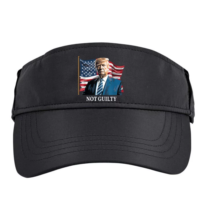 Trump Not Guilty Adult Drive Performance Visor