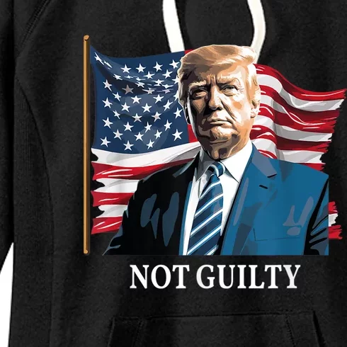 Trump Not Guilty Women's Fleece Hoodie