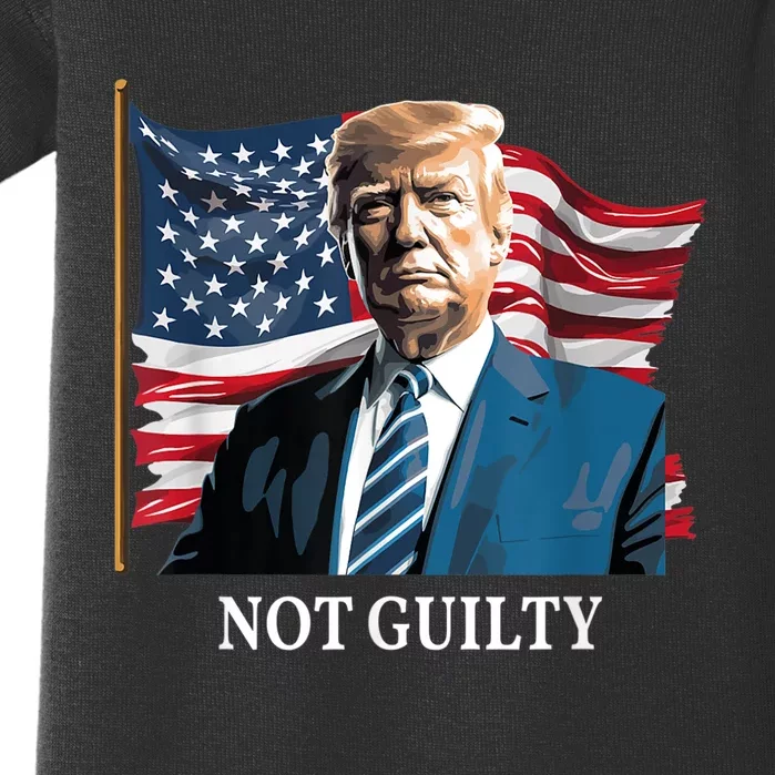 Trump Not Guilty Baby Bodysuit