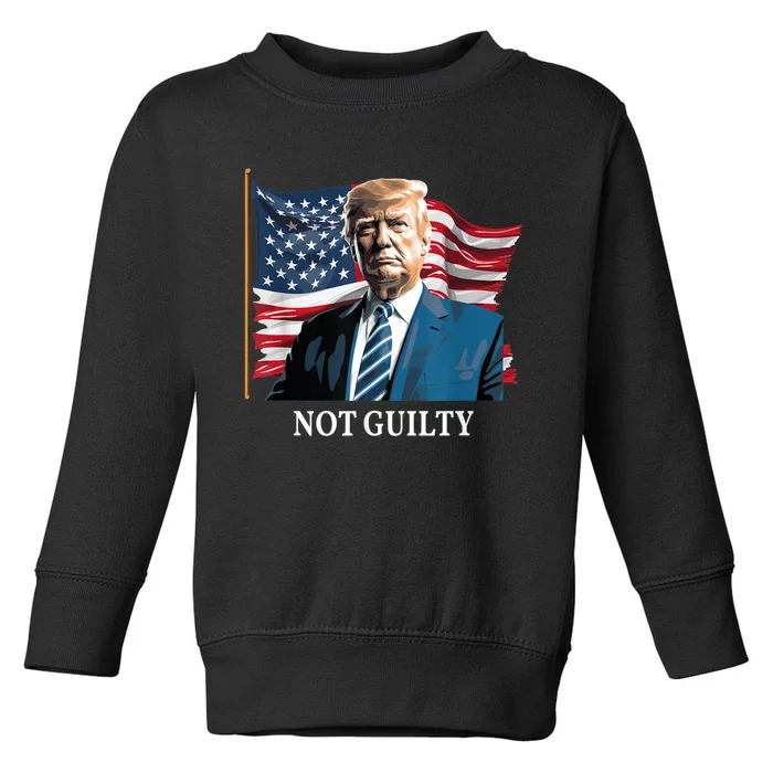 Trump Not Guilty Toddler Sweatshirt