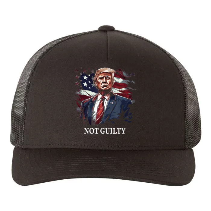 Trump Not Guilty Yupoong Adult 5-Panel Trucker Hat