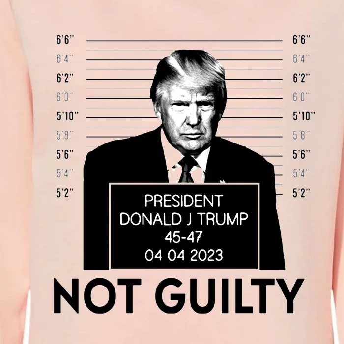 Trump Not Guilty Womens California Wash Sweatshirt