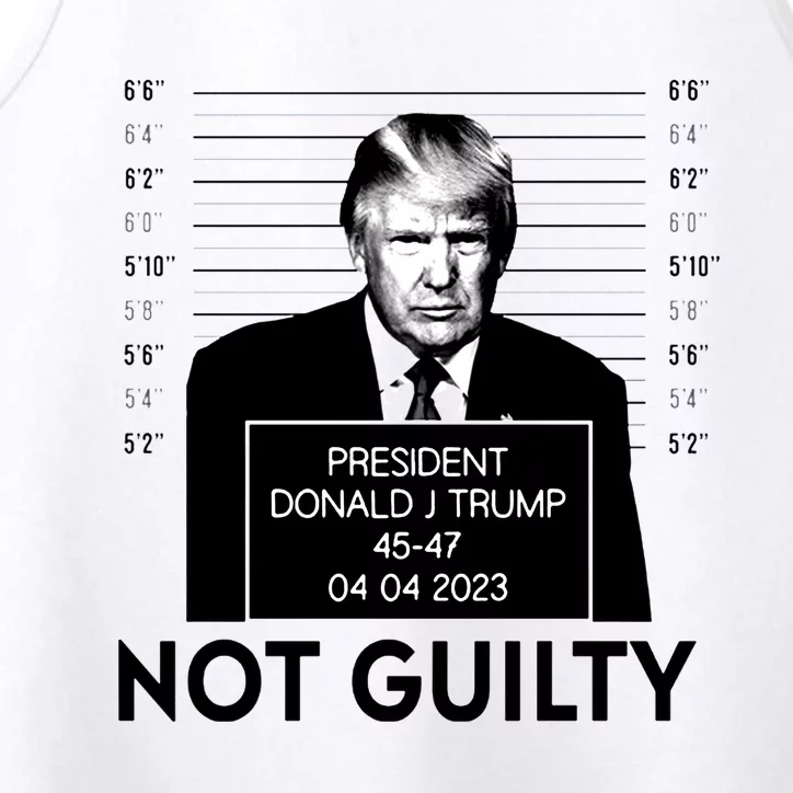 Trump Not Guilty Performance Tank