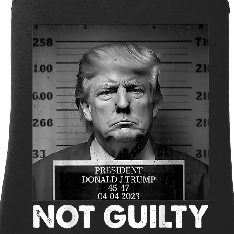 Trump Not Guilty 2024 Free Trump Republican Support Trump Ladies Essential Tank