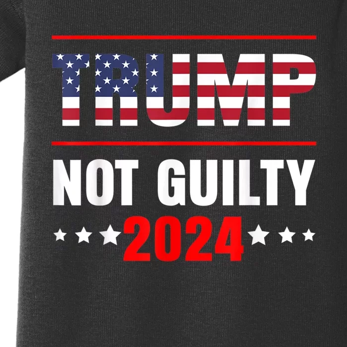 Trump Not Guilty Baby Bodysuit