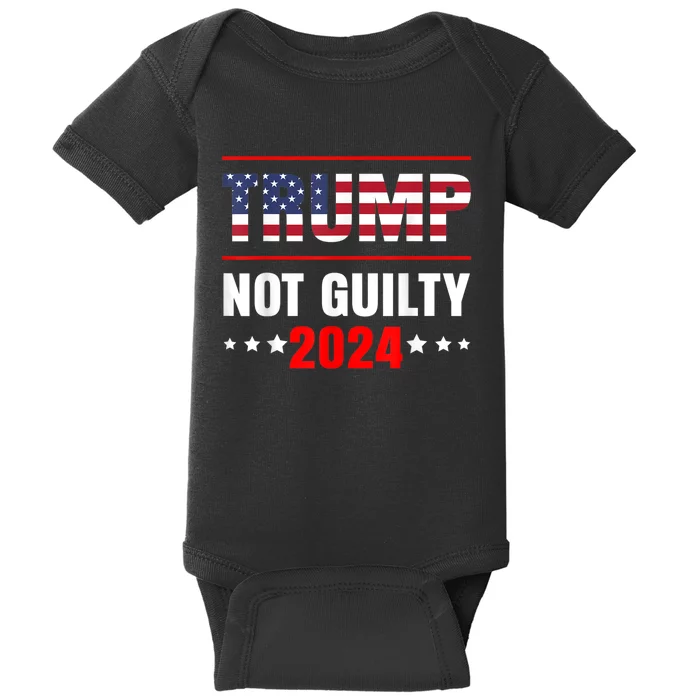 Trump Not Guilty Baby Bodysuit