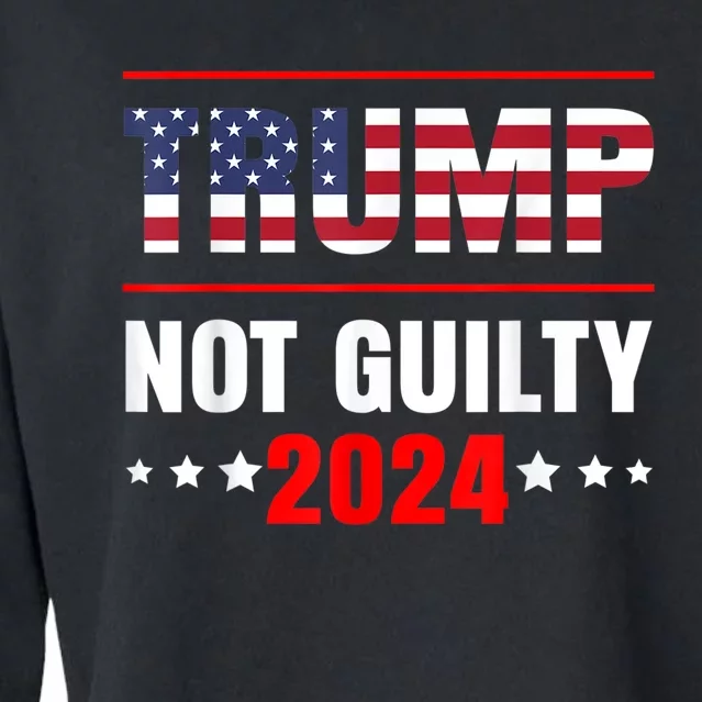 Trump Not Guilty Cropped Pullover Crew