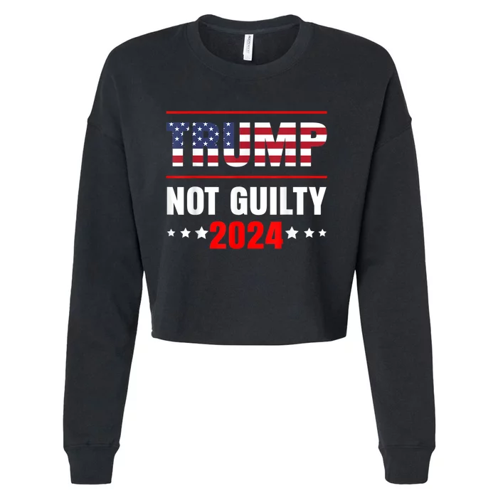 Trump Not Guilty Cropped Pullover Crew