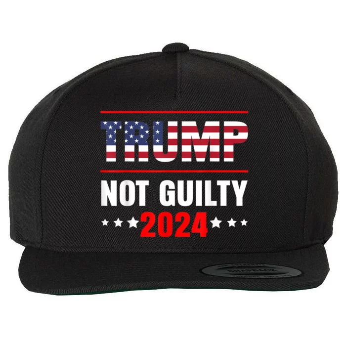 Trump Not Guilty Wool Snapback Cap