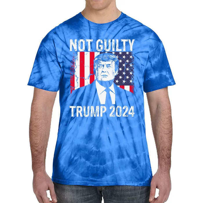 Trump Not Guilty 2024 Free Trump Tie-Dye T-Shirt