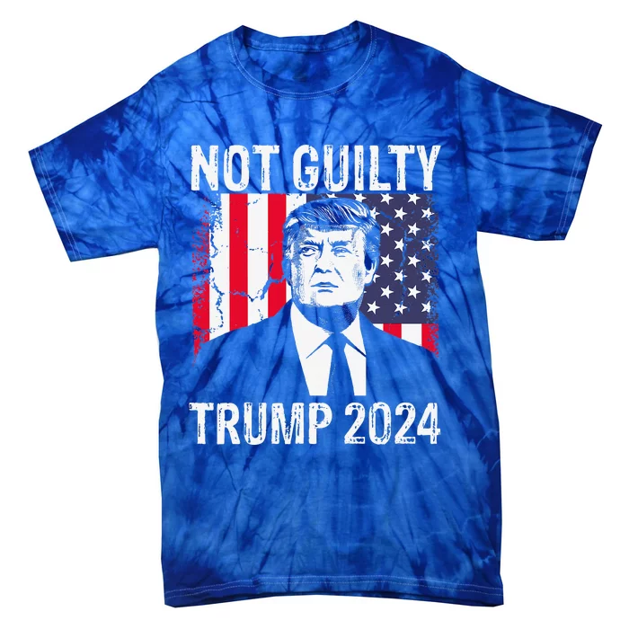 Trump Not Guilty 2024 Free Trump Tie-Dye T-Shirt