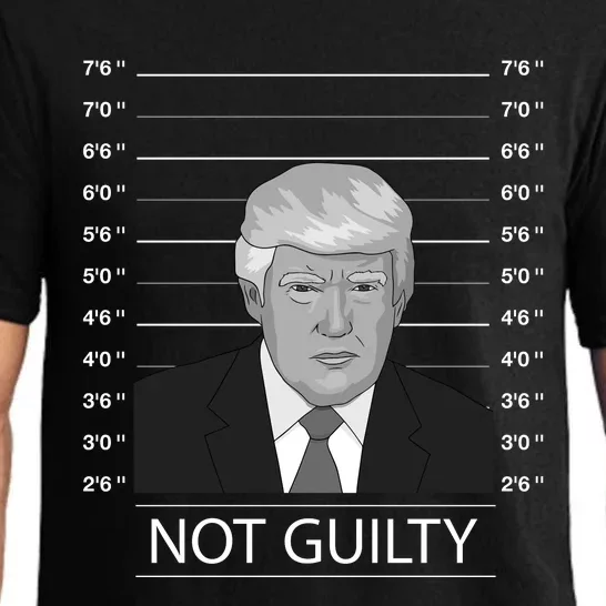 Trump Not Guilty Donald Trump Mugshot 2024 Pajama Set