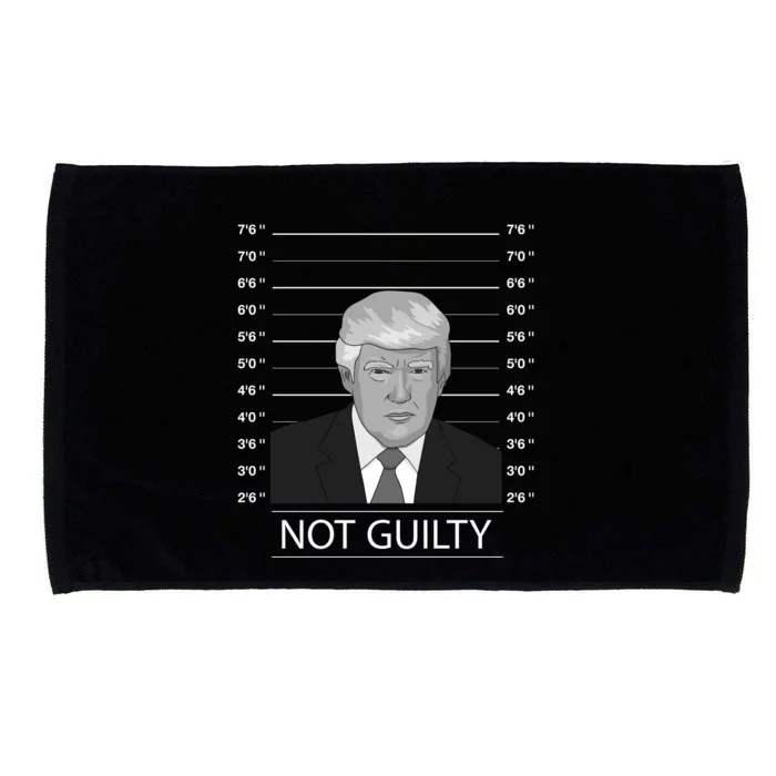 Trump Not Guilty Donald Trump Mugshot 2024 Microfiber Hand Towel