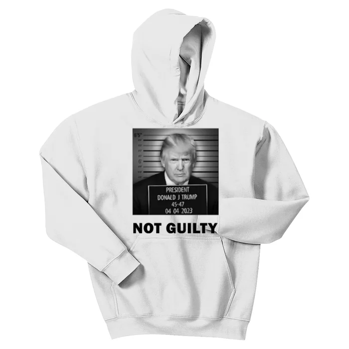 Trump Not Guilty Kids Hoodie