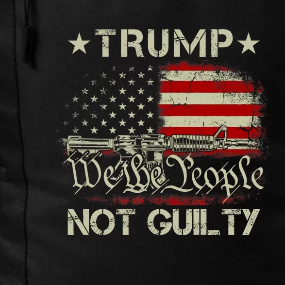 Trump Not Guilty, Free Trump We The People American Flag Daily Commute Backpack