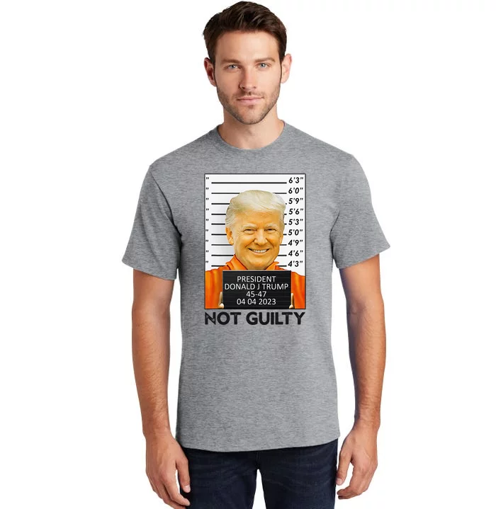 Trump Not Guilty Tall T-Shirt