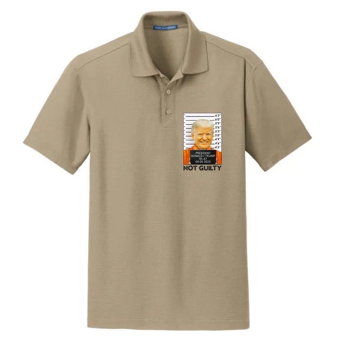 Trump Not Guilty Dry Zone Grid Performance Polo