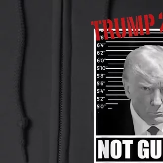 Trump Not Guilty Tee Support Donald Trump 2024 Mug Shot Full Zip Hoodie