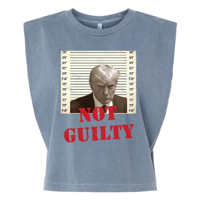 Trump Not Guilty 2024 Garment-Dyed Women's Muscle Tee