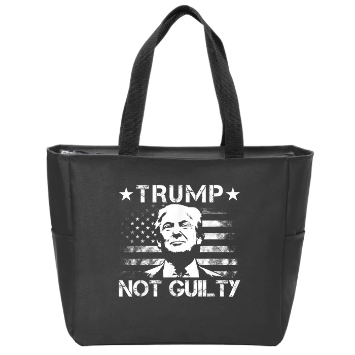 Trump Not Guilty Pro Trump Zip Tote Bag