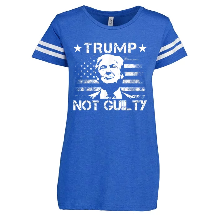 Trump Not Guilty Pro Trump Enza Ladies Jersey Football T-Shirt