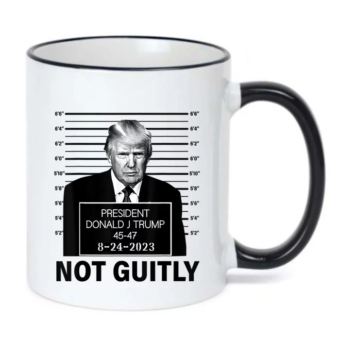 Trump not guilty Trump 2024 Mugshot Black Color Changing Mug