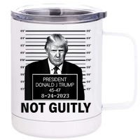 Trump not guilty Trump 2024 Mugshot 12 oz Stainless Steel Tumbler Cup