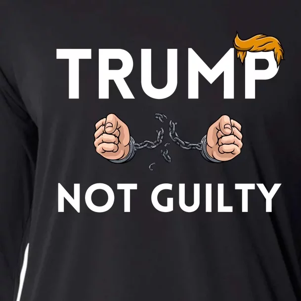 Trump not guilty Trump 2024 Mugshot Cooling Performance Long Sleeve Crew