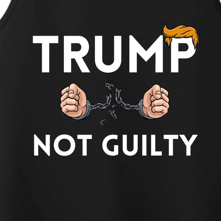 Trump not guilty Trump 2024 Mugshot Performance Tank