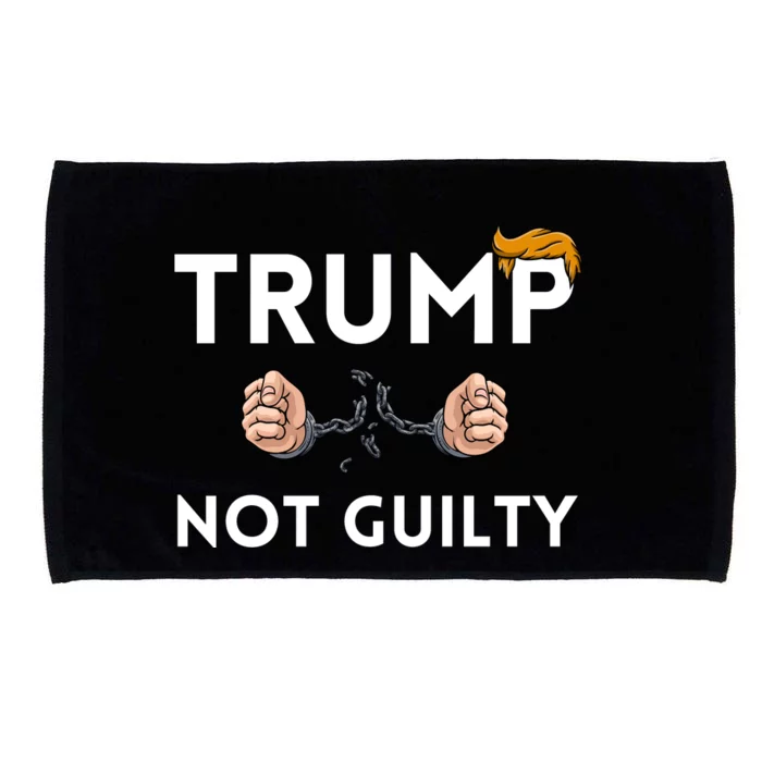 Trump not guilty Trump 2024 Mugshot Microfiber Hand Towel