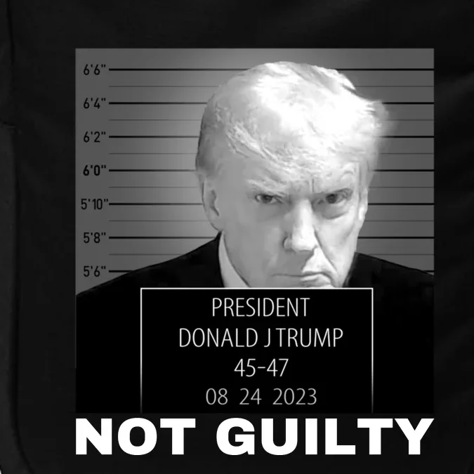 Trump not guilty Trump 2024 Mugshot Impact Tech Backpack