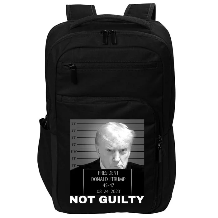 Trump not guilty Trump 2024 Mugshot Impact Tech Backpack