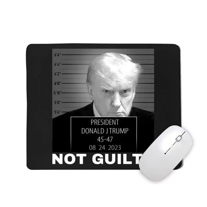 Trump not guilty Trump 2024 Mugshot Mousepad