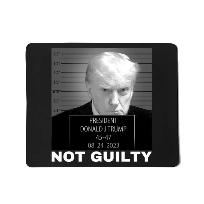 Trump not guilty Trump 2024 Mugshot Mousepad