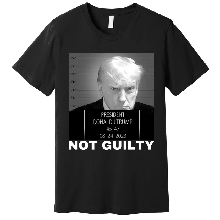 Trump not guilty Trump 2024 Mugshot Premium T-Shirt