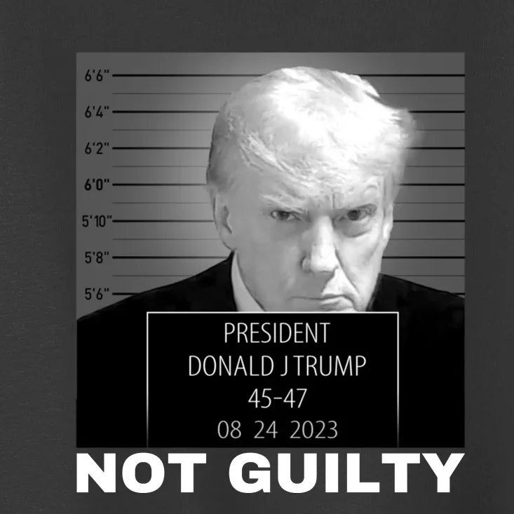 Trump not guilty Trump 2024 Mugshot Toddler T-Shirt