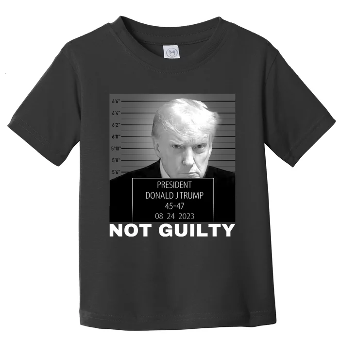 Trump not guilty Trump 2024 Mugshot Toddler T-Shirt