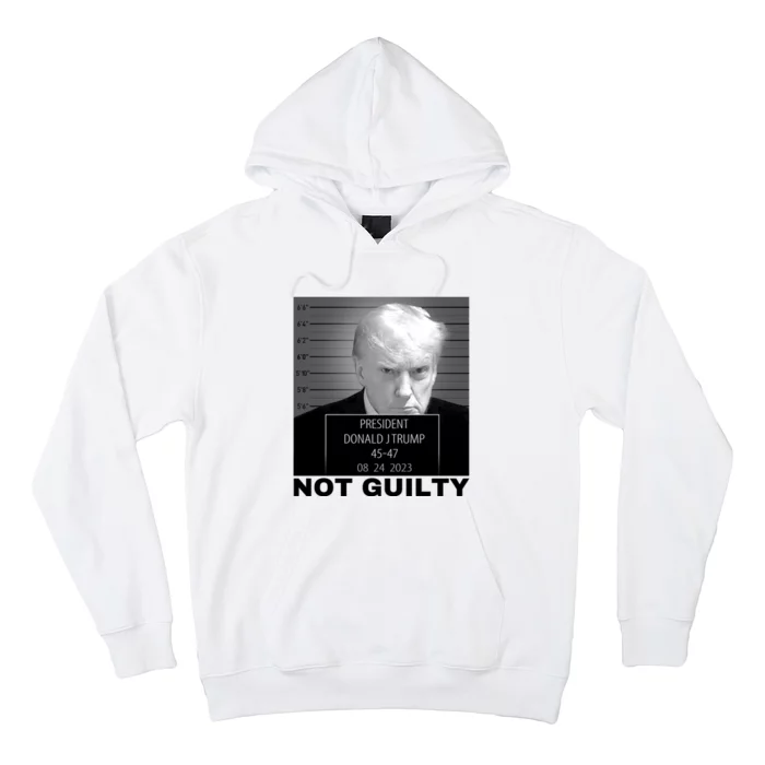 Trump not guilty Trump 2024 Mugshot Hoodie