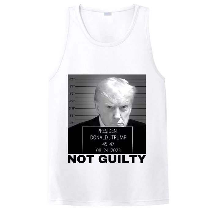 Trump not guilty Trump 2024 Mugshot Performance Tank