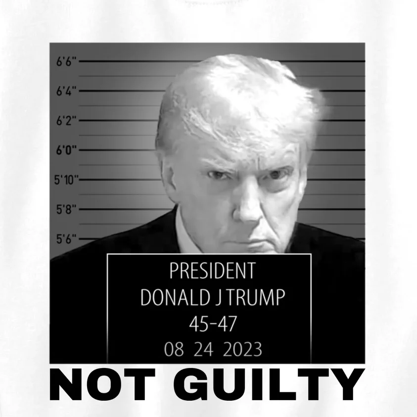 Trump not guilty Trump 2024 Mugshot Kids Sweatshirt