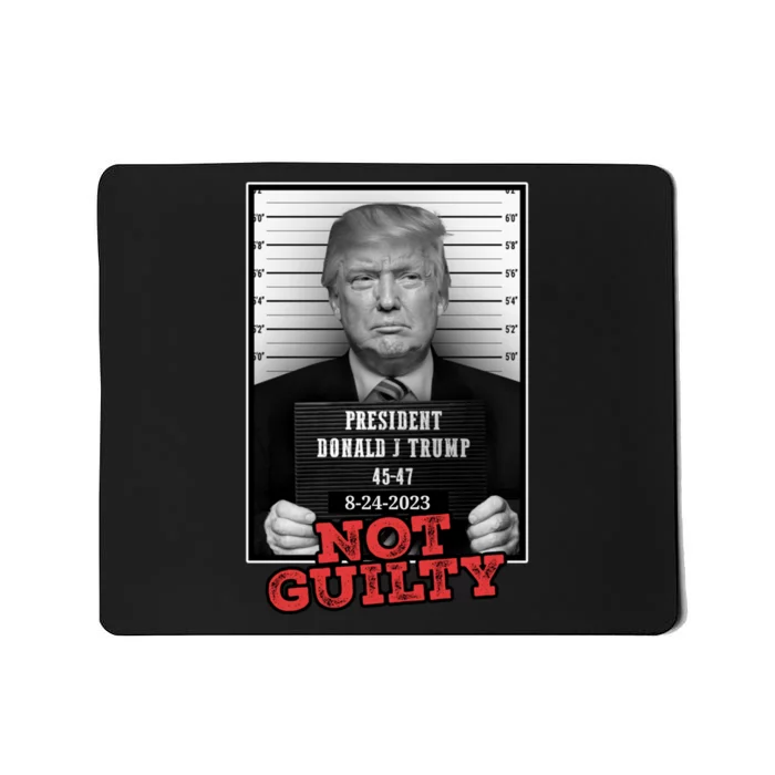 Trump not guilty Trump 2024 Mugshot Mousepad